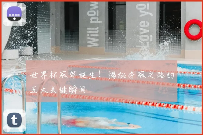 世界杯冠军诞生!揭秘夺冠之路的五大关键瞬间