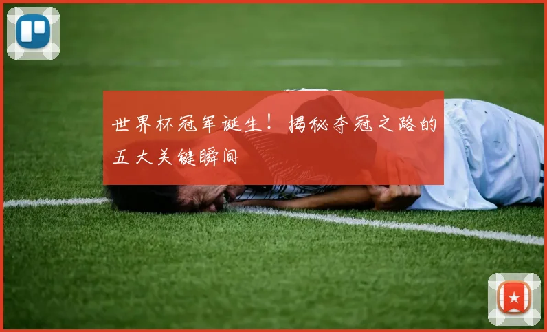 世界杯冠军诞生！揭秘夺冠之路的五大关键瞬间