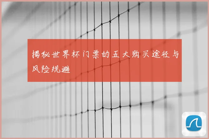 揭秘世界杯门票的五大购买途径与风险规避
