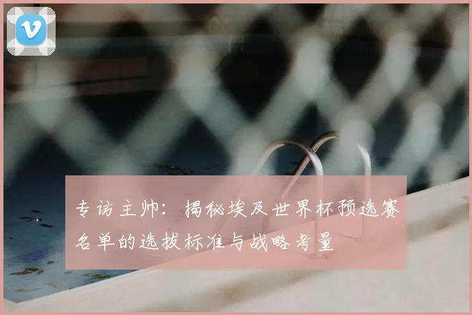 专访主帅:揭秘埃及世界杯预选赛名单的选拔标准与战略考量